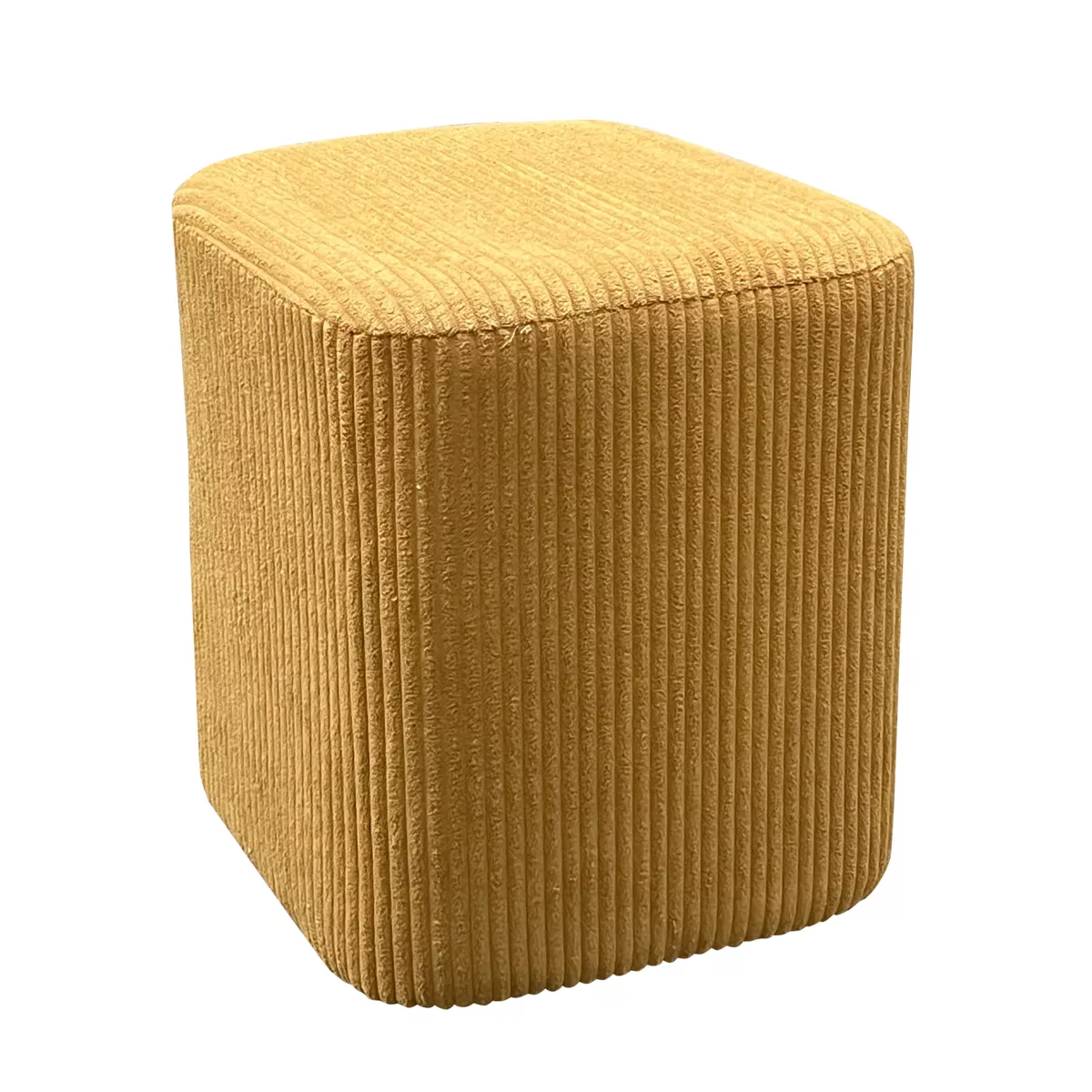 2er Set Samt-Hocker (H38 cm) Shan Senfgelb