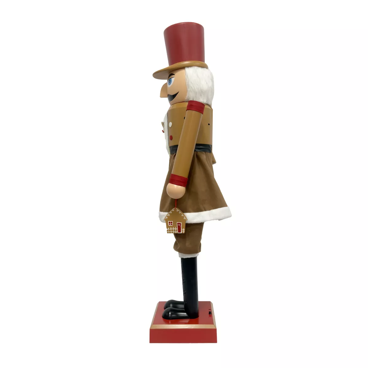 Musicien Casse-noisette (H154 cm) musical et animé Cookie Marron