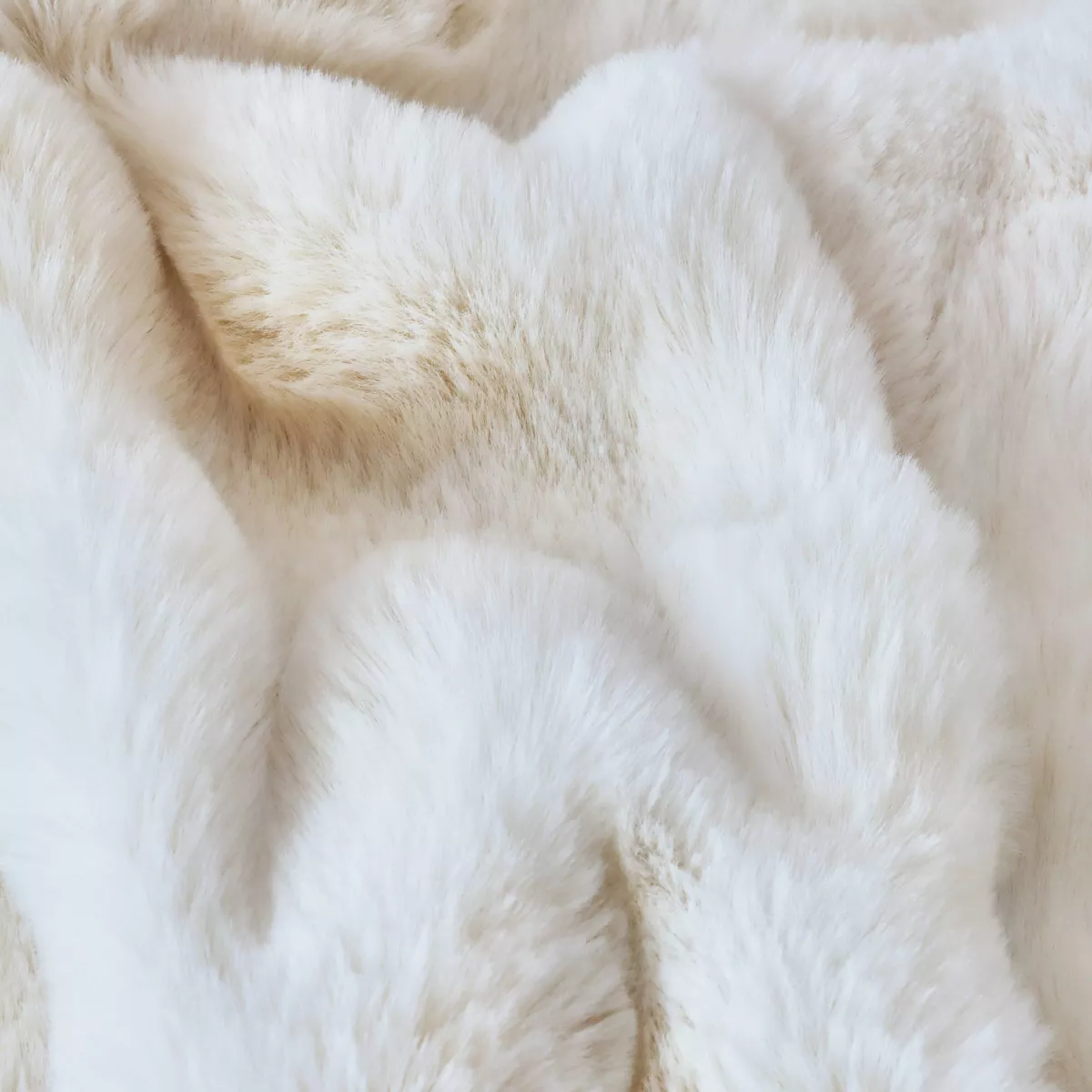 Kunstfell-Plaid (220 x 240 cm) Toronto Elfenbein