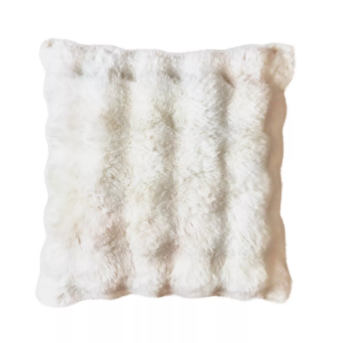 Coussin carré fausse fourrure (50 x 50 cm) Toronto Ivoire