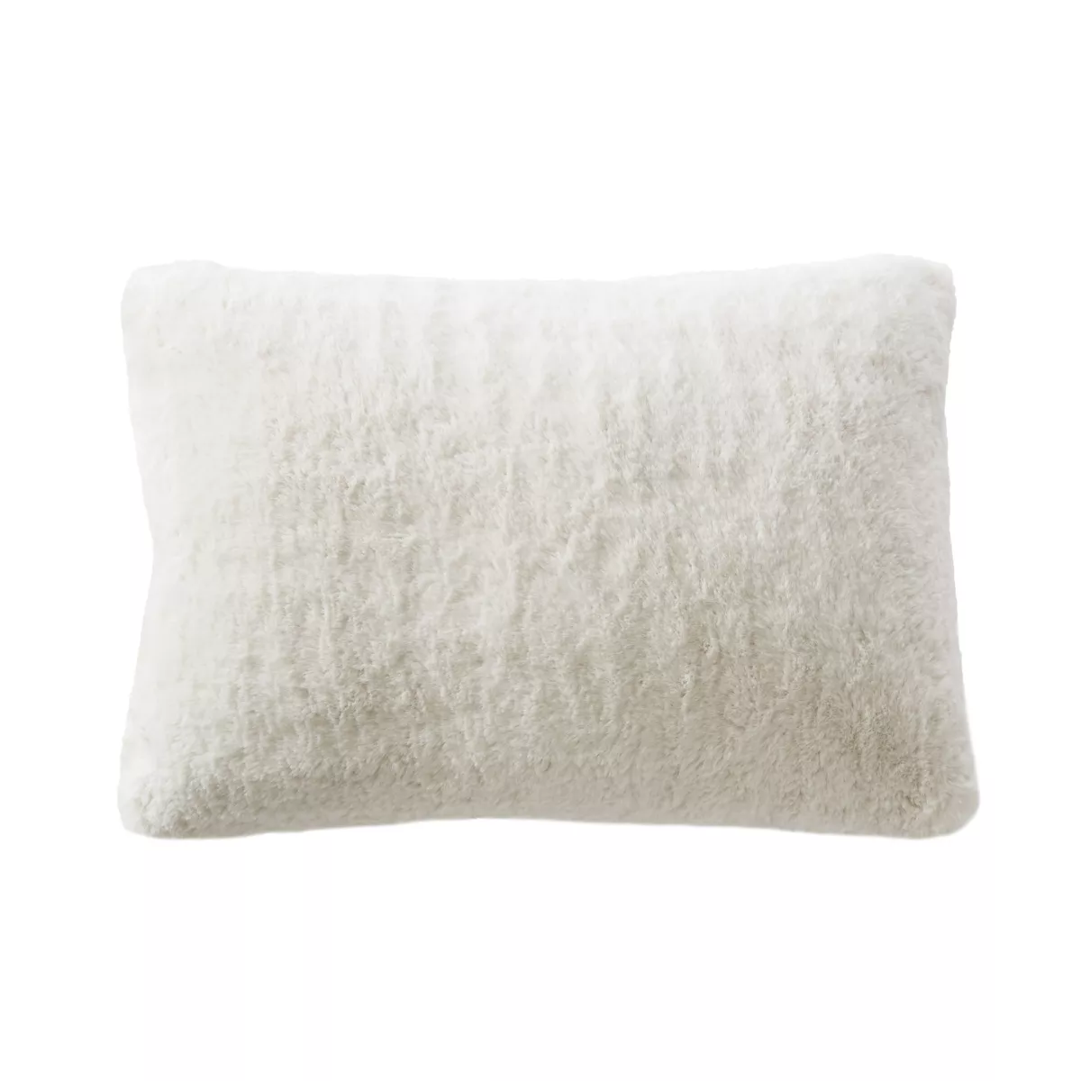 Coussin rectangulaire fausse fourrure (40 x 60 cm) Finn Blanc
