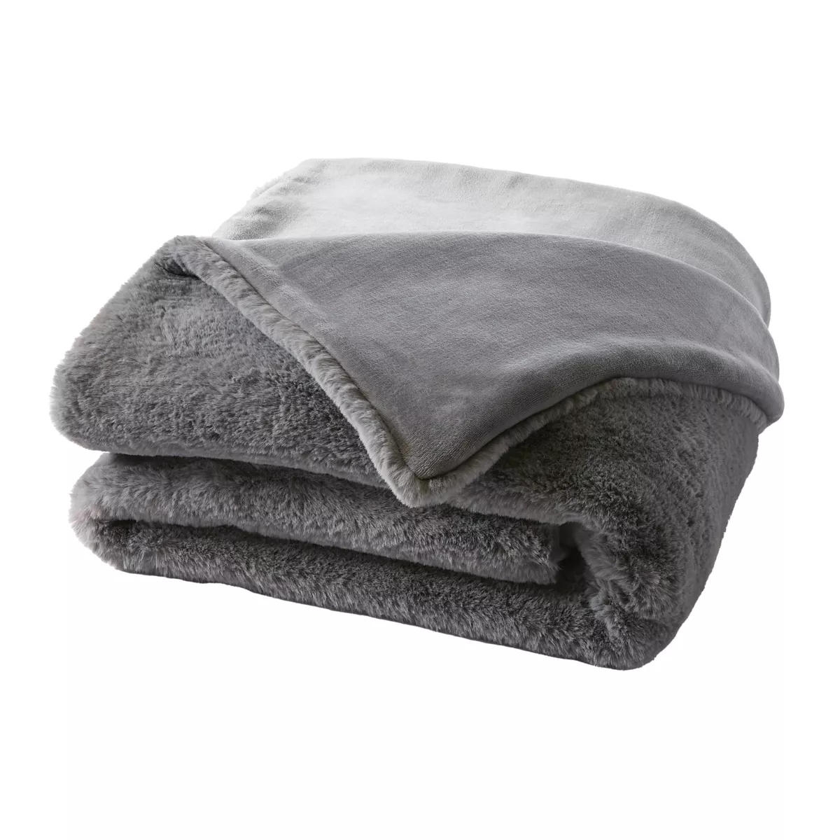 Kunstfelldecke (140 x 200 cm) Finn Anthrazitgrau