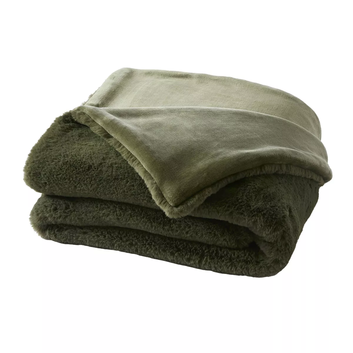 Edredón de piel sintética (90 x 220 cm) Finn Verde caqui