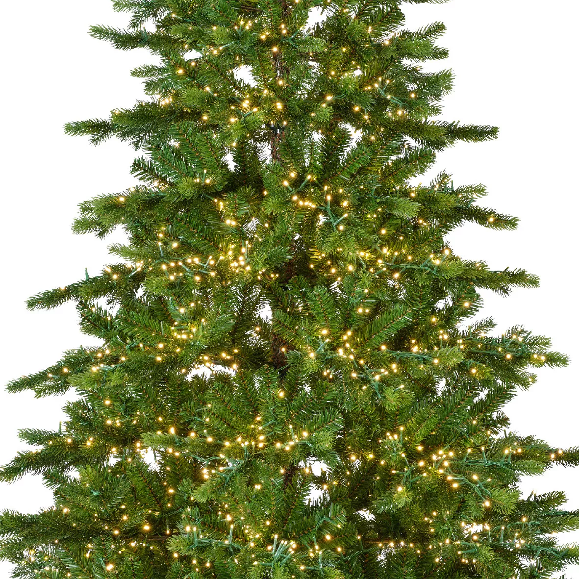 Albero di Natale artificiale luminoso 3000 LED (H180 cm) Caucasia Nordmann Verde abete