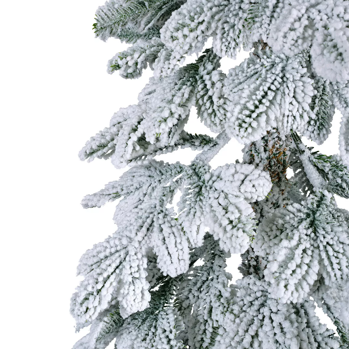 Sapin artificiel de Noël Sierra H180 cm Vert enneigé 127
