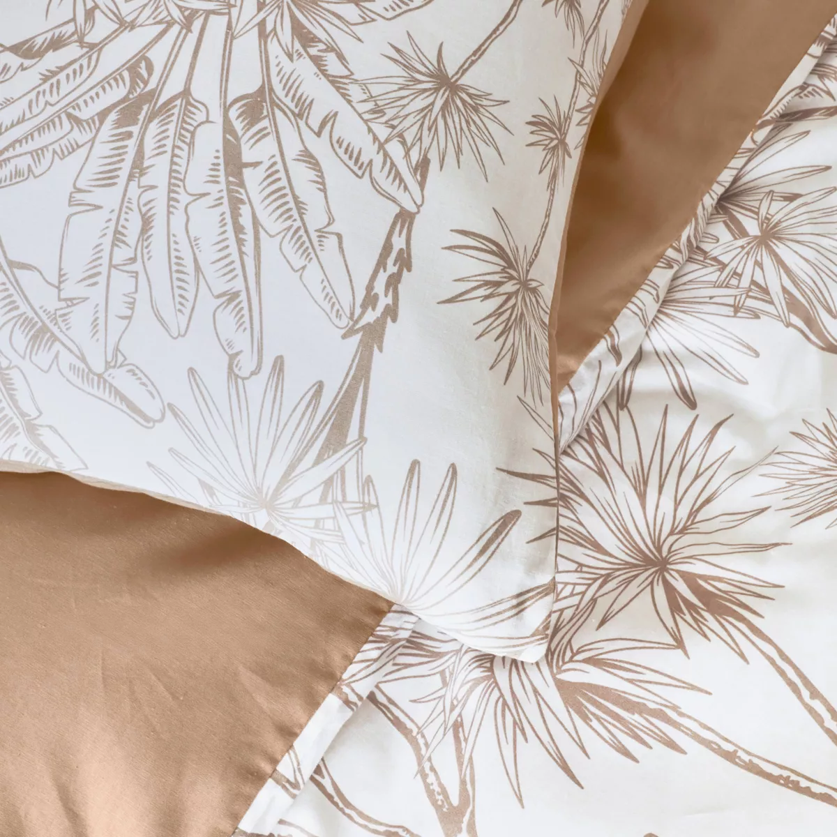 Housse de couette coton (240 x 220 cm) Lara Marron