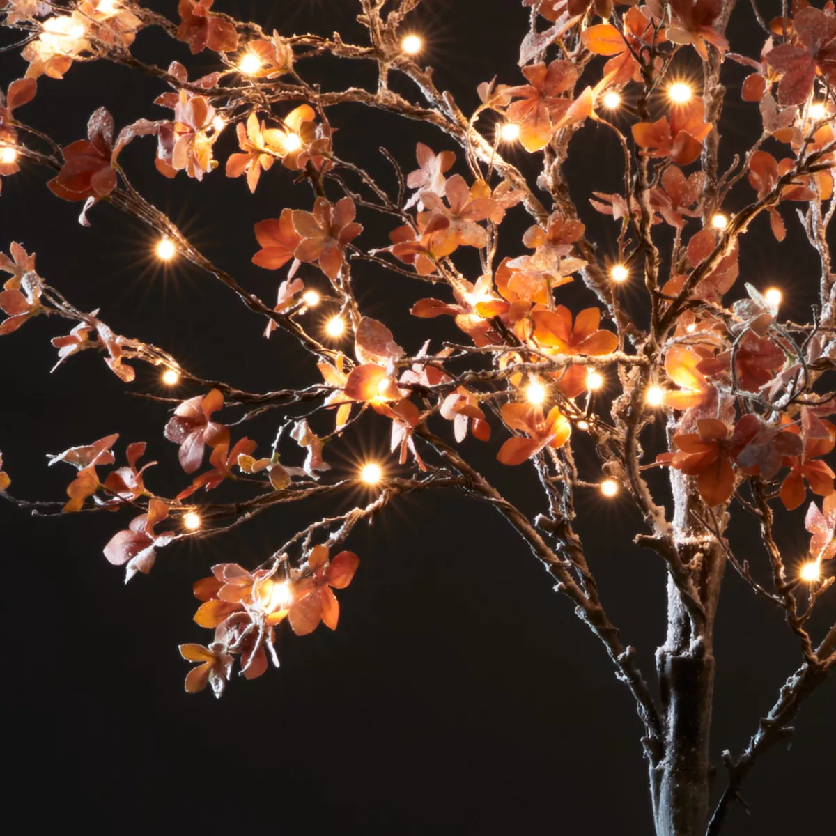 Lichterbaum 96 LED (H180 cm) Verschneite Eiche Warmweiß