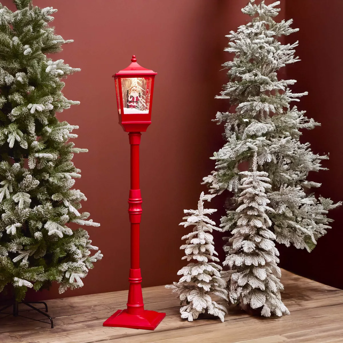 1 LED lanterne intŽrieur L37.50-W37.50-H185.00cm-10L couleurs/blanc chaud 