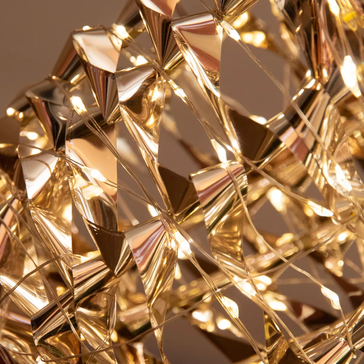 Sucre d'orge lumineux 400 LED (H75 cm) Christmas Or 