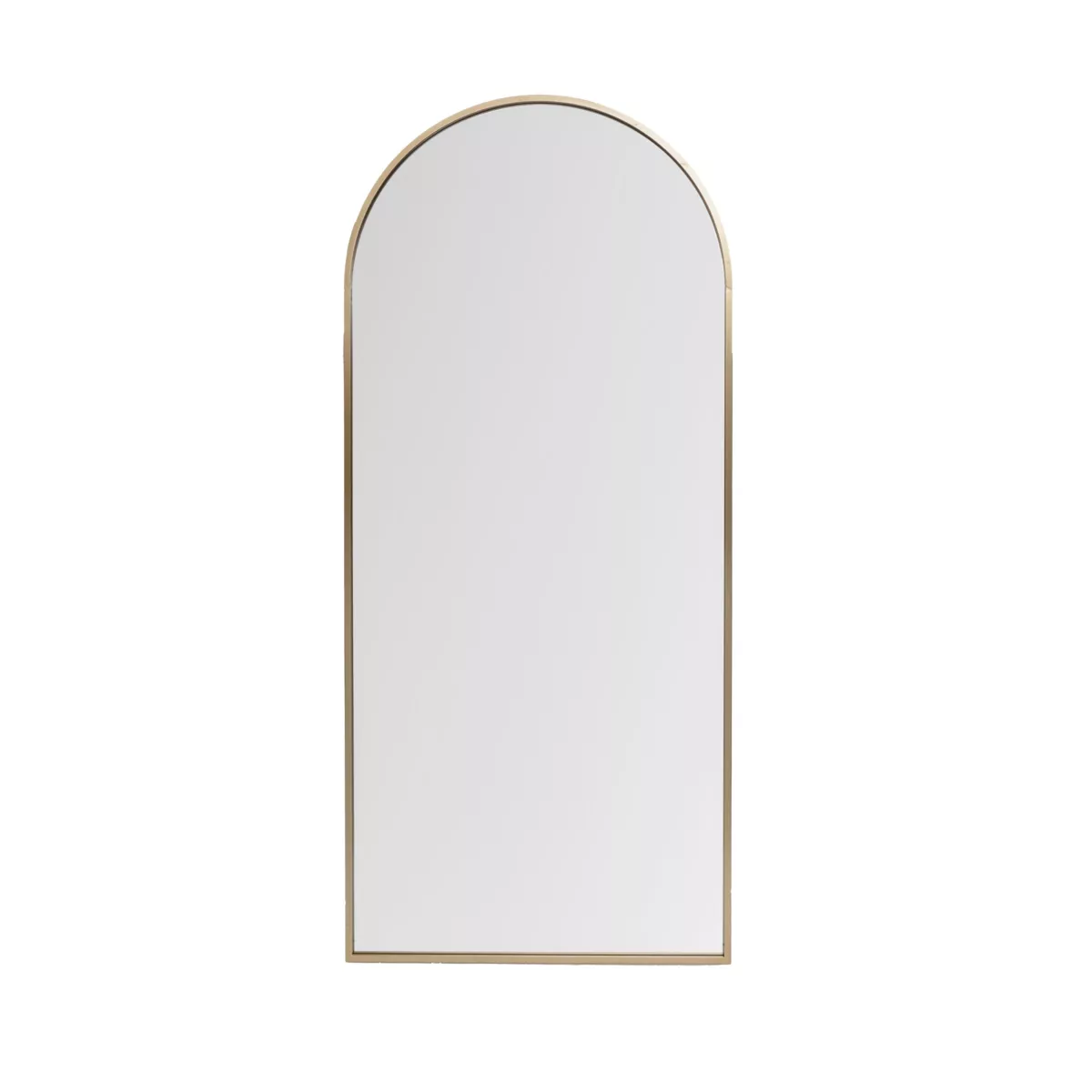 Grande specchio da parete in metallo (Alt 180 cm) Dallas Dorato