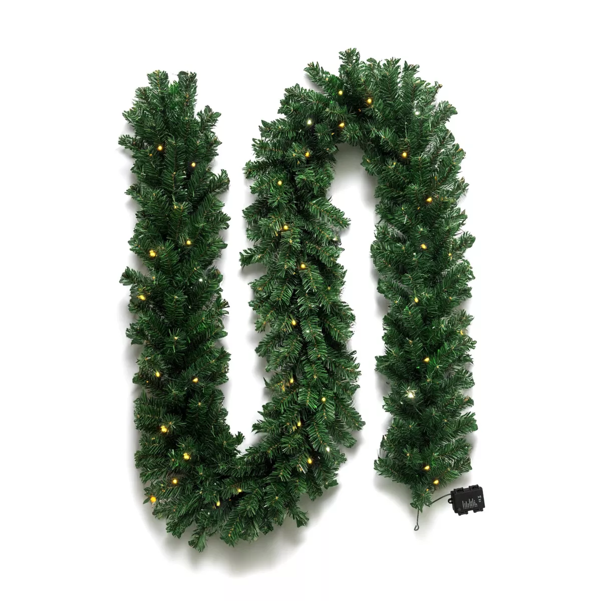 Tannengirlande leuchtend Imperial D25 cm Warmweiß