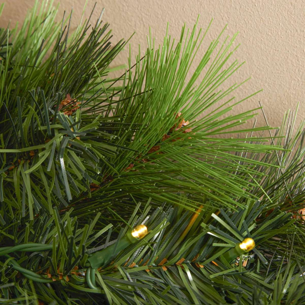 Guirnalda de árbol luminosa Edmonton Verde y blanco cálido (180 cm - D25)