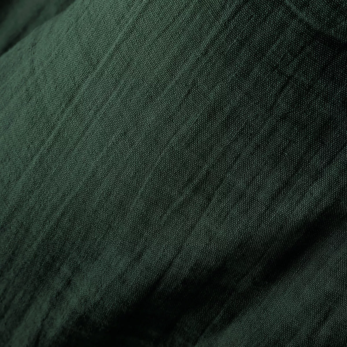 Rideau gaze de coton ajustable (180 x 300 cm) Gaïa Vert sapin