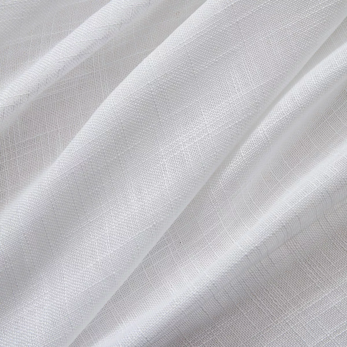 Tenda a pannello in effetto lino di grande larghezza (400 x 240 cm) Robin Bianco