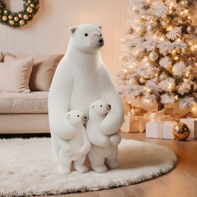 Eisbär Familie