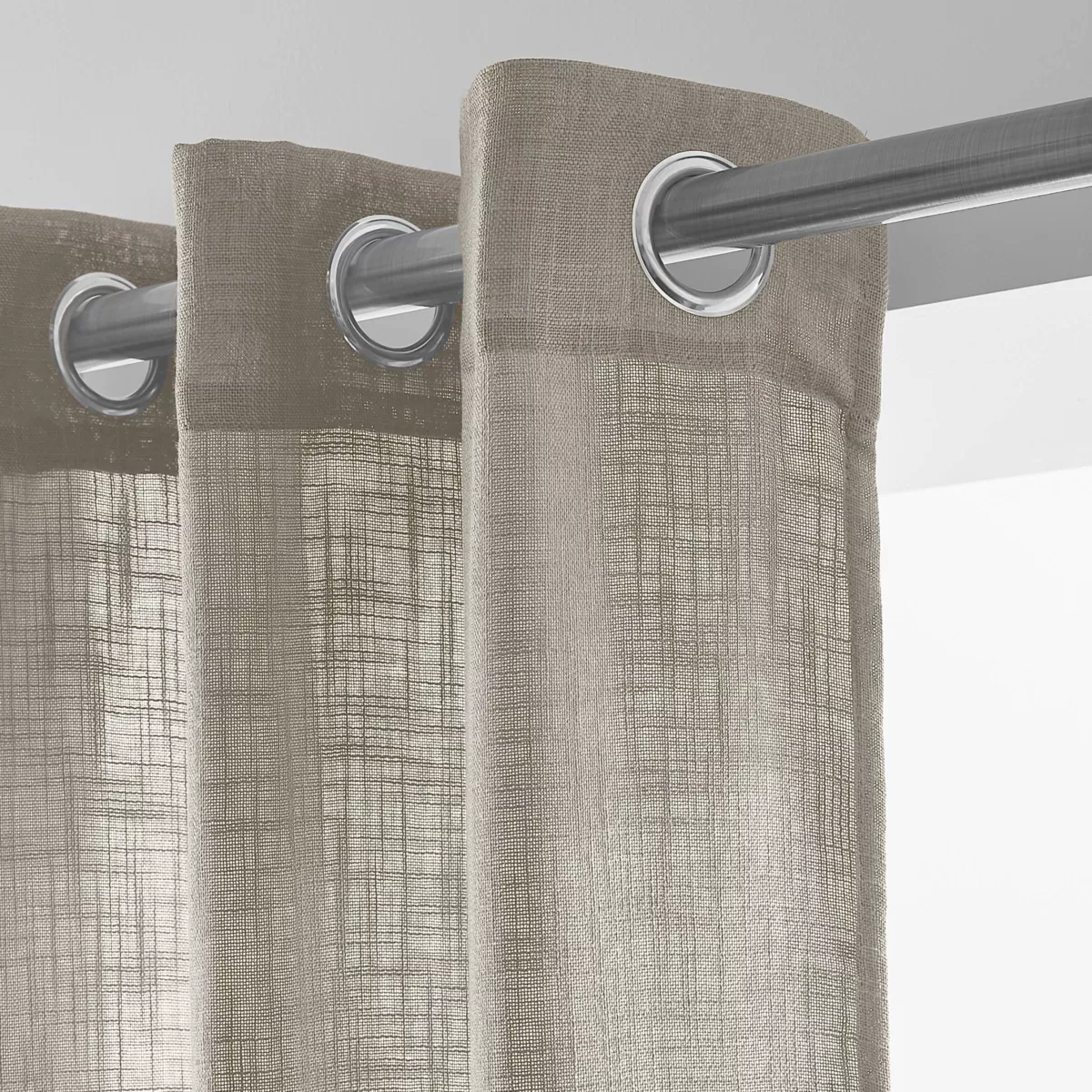 Leineneffekt Vorhang (140 x 240 cm) Robin Taupe