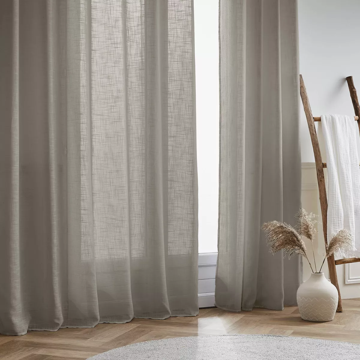 Leineneffekt Vorhang (140 x 240 cm) Robin Taupe