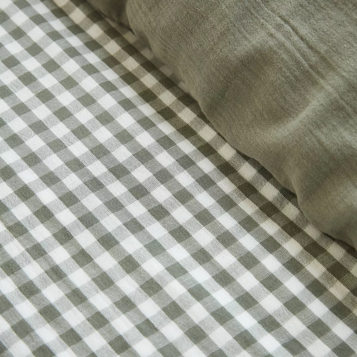 Funda de edredón de algodón gauze (260 x 240 cm) Vickie Verde romero