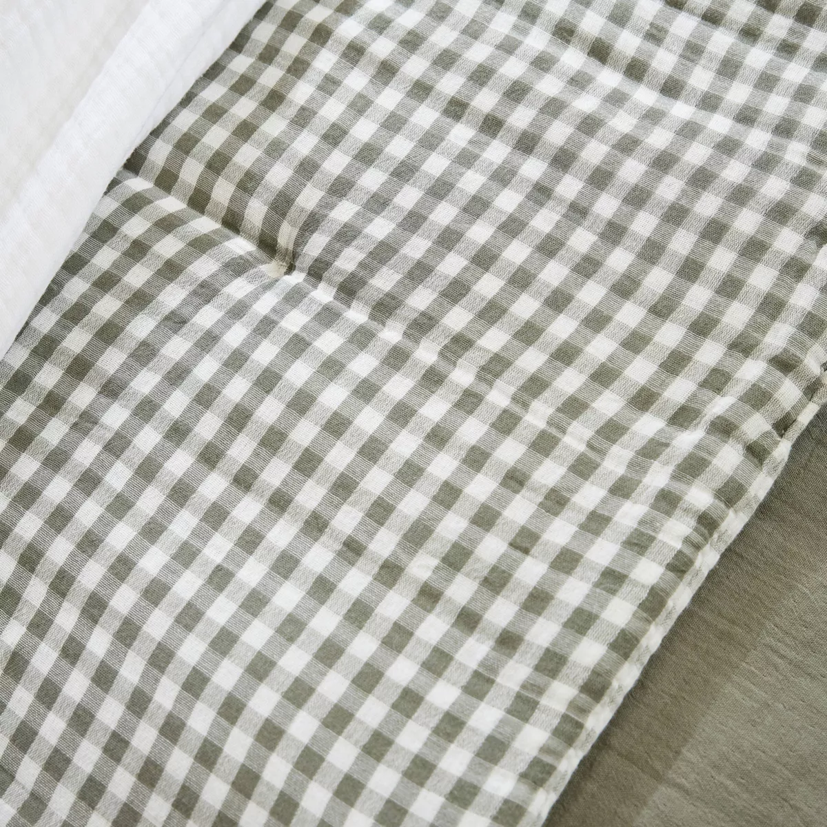 Trapunta in cotone gauze (90 x 200 cm) Vickie Verde rosmarino
