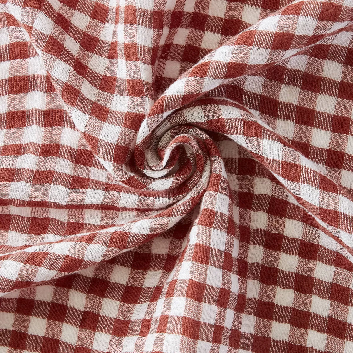 Taie d'oreiller carrée gaze de coton (60 x 60 cm) Vickie Terracotta