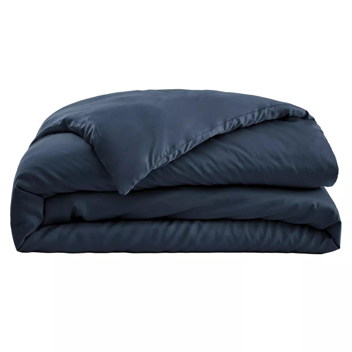 Housse de couette satin de bambou (260 cm) Salomé Bleu nuit 5