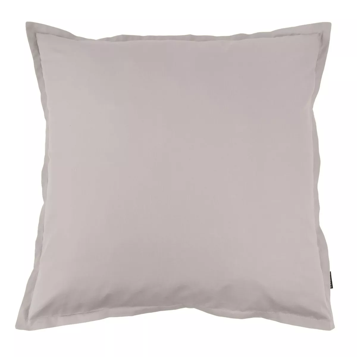 Funda de almohada cuadrada de percal de algodón (80 x 80 cm) Cali Gris claro