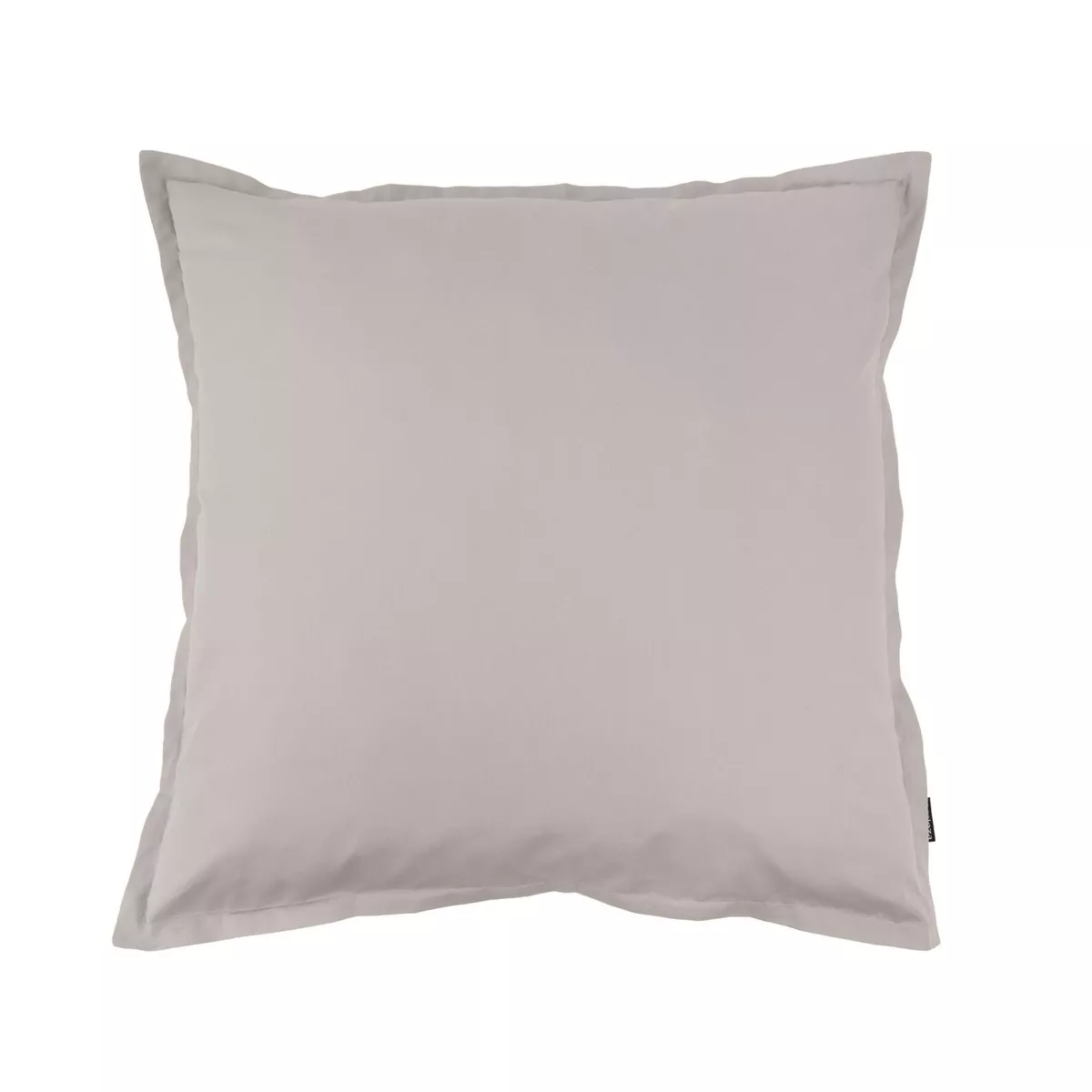 Taie d'oreiller carrée percale de coton (65 x 65 cm) Cali Gris clair