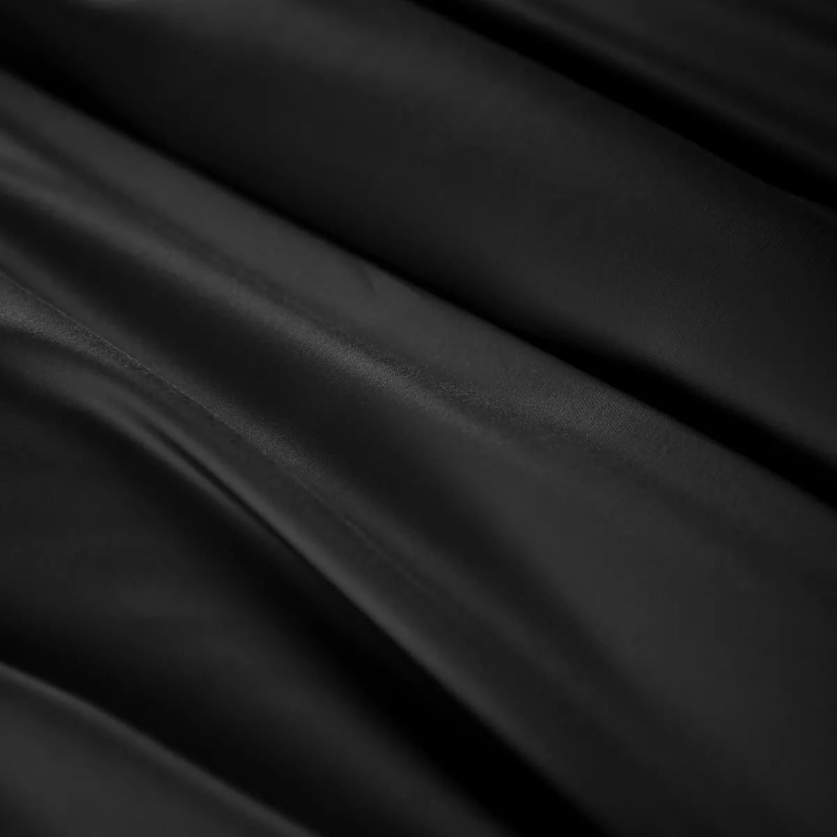 Drap housse satin de bambou (90 x 200 cm) Sienna Noir