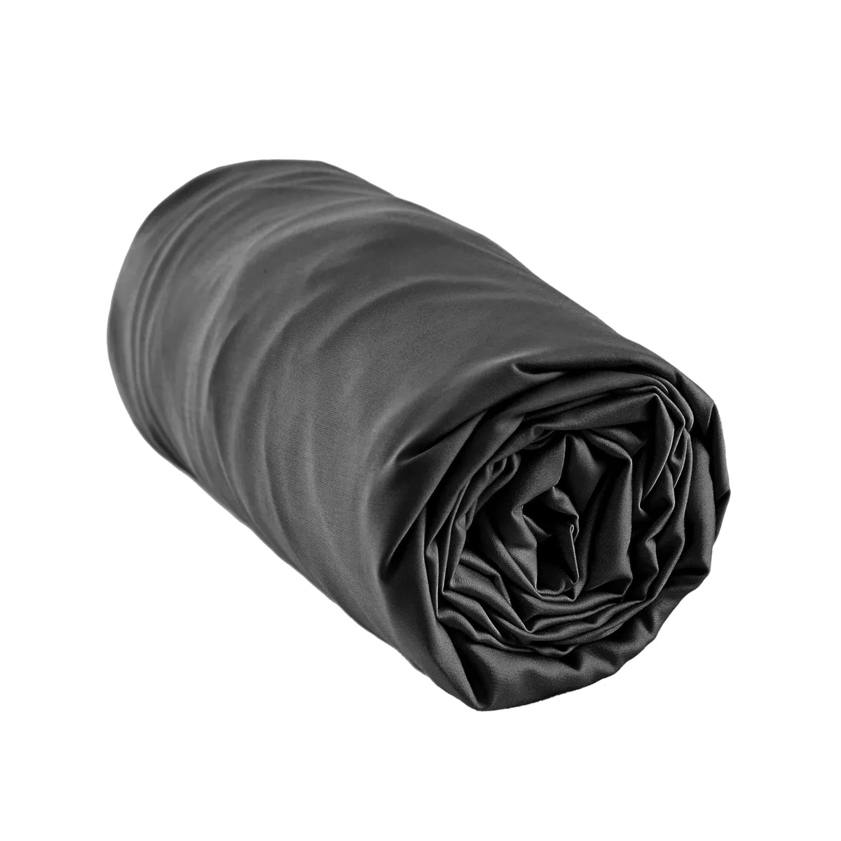 Lenzuolo sotto in satin di bambù (90 x 190 cm) Sienna Nero