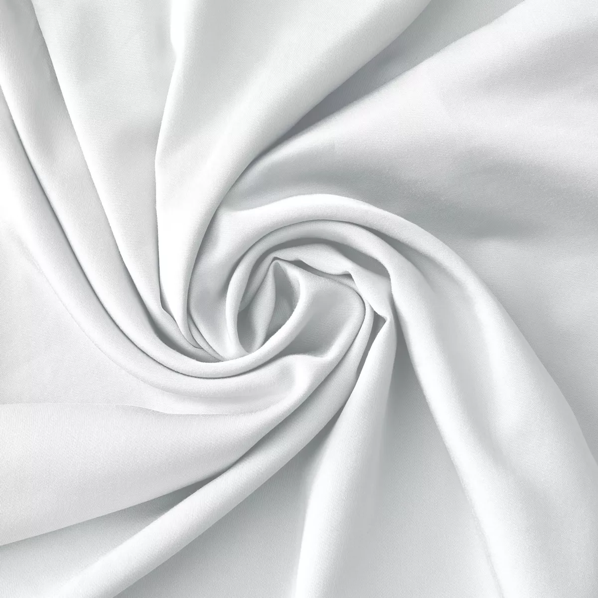 Drap housse satin de bambou (200 x 200 cm) Sienna Blanc chantilly