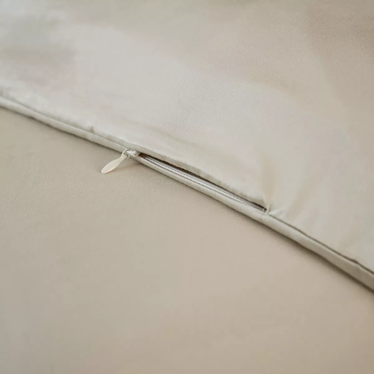 Funda nórdica de satén de bambú (140 x 200 cm) Sienna Beige