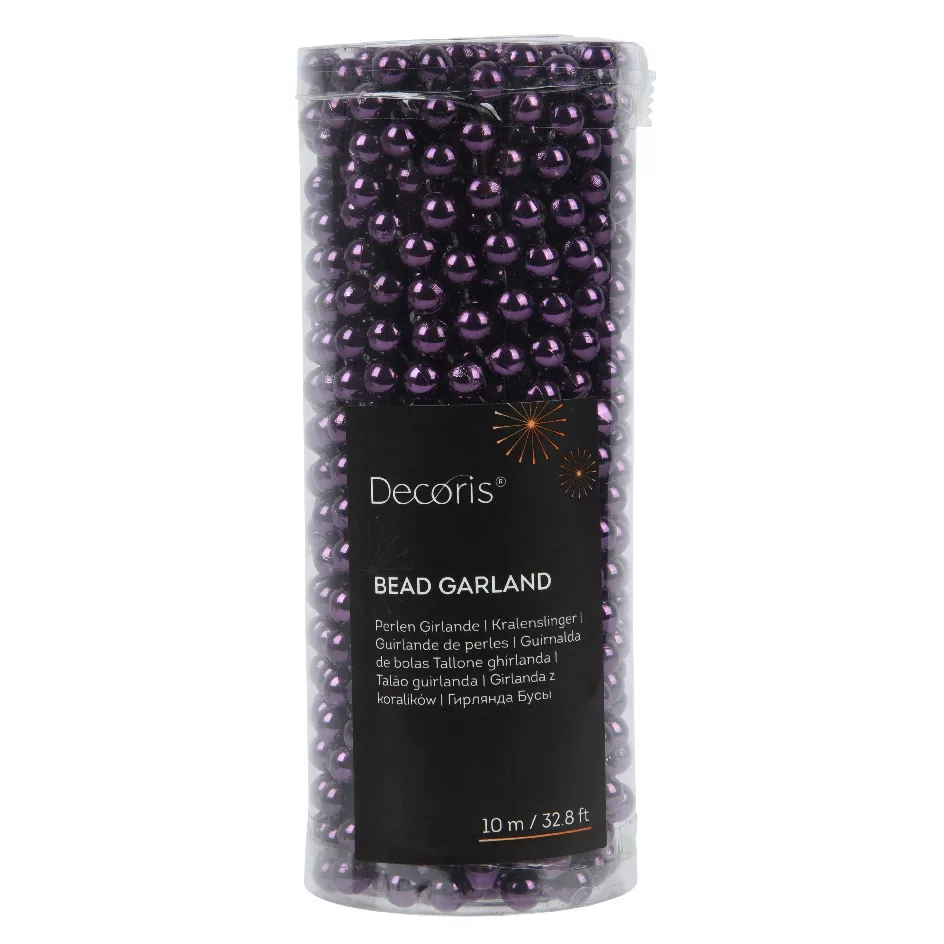 1 Guirlande de perles polystyrene dia0.80-L1000cm figue ALPINE