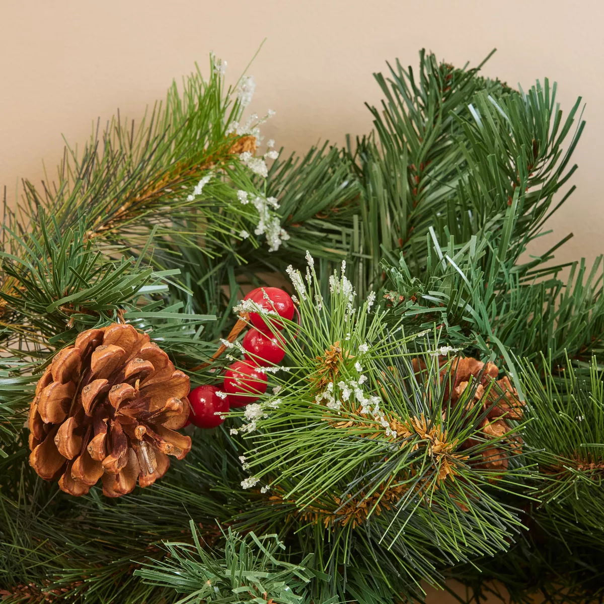 Guirlande de sapin (180 cm - D31) Ipswich Vert enneigé