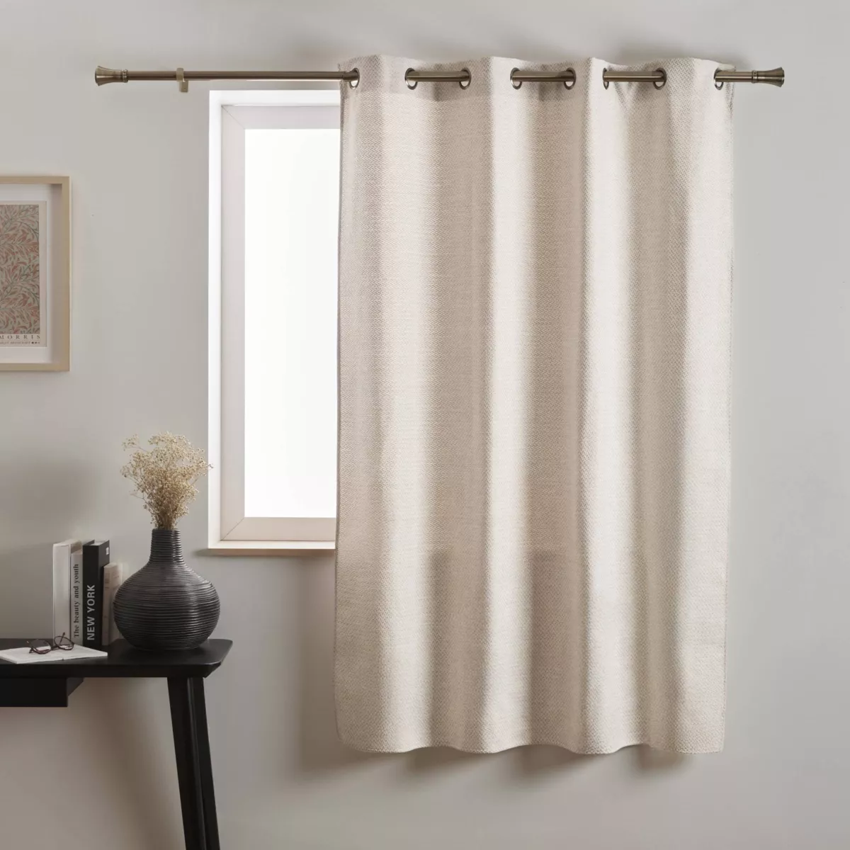 Tenda effetto mélange (140 x 180 cm) James Beige Sabbia