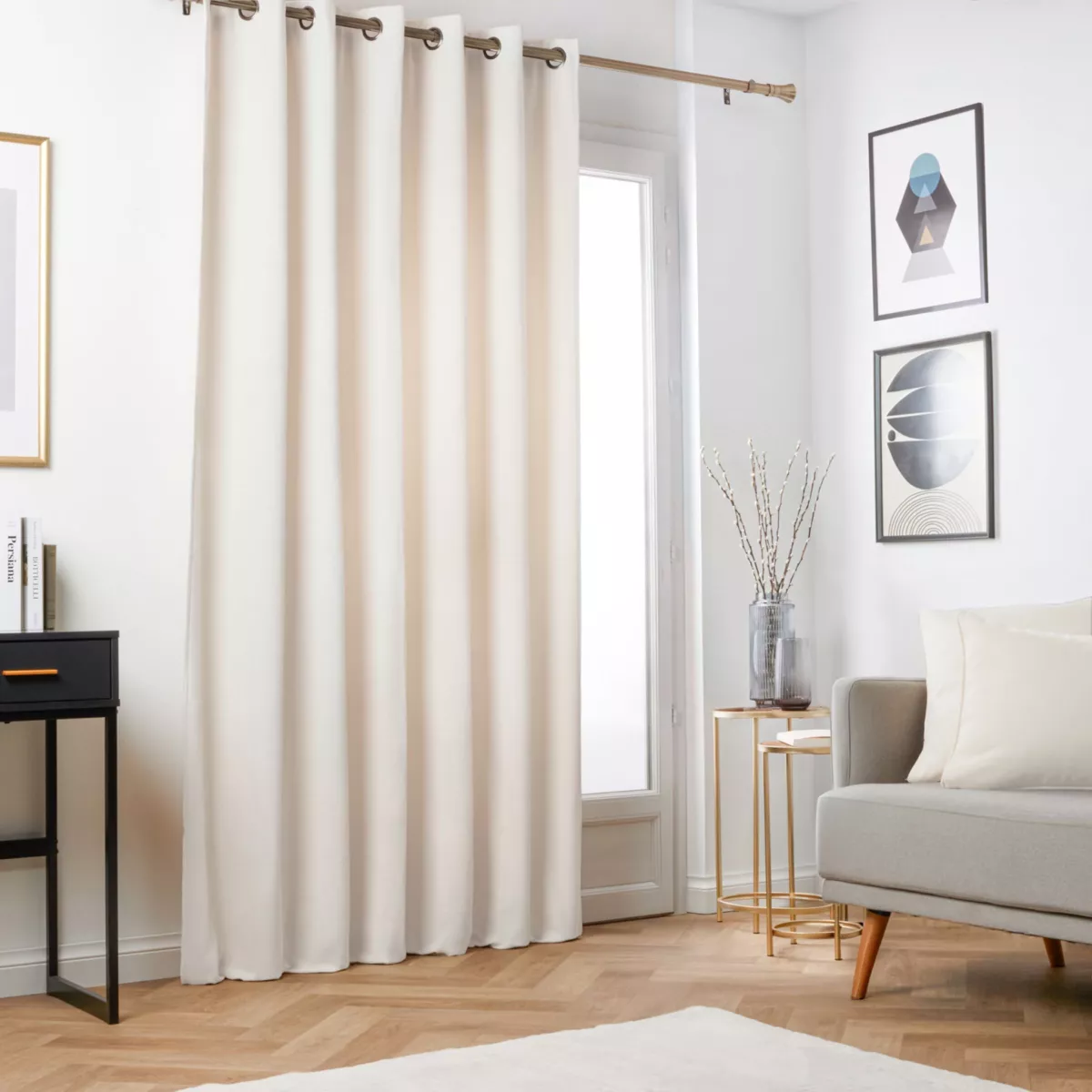 Tenda oscurante termica (180 x 260 cm) Mezzanotte Beige sabbia