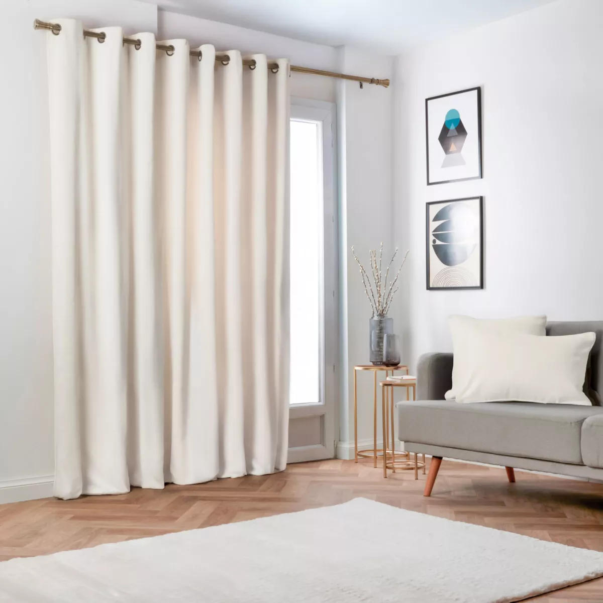 Tenda oscurante termica (280 x 240 cm) Minuit Sabbia beige