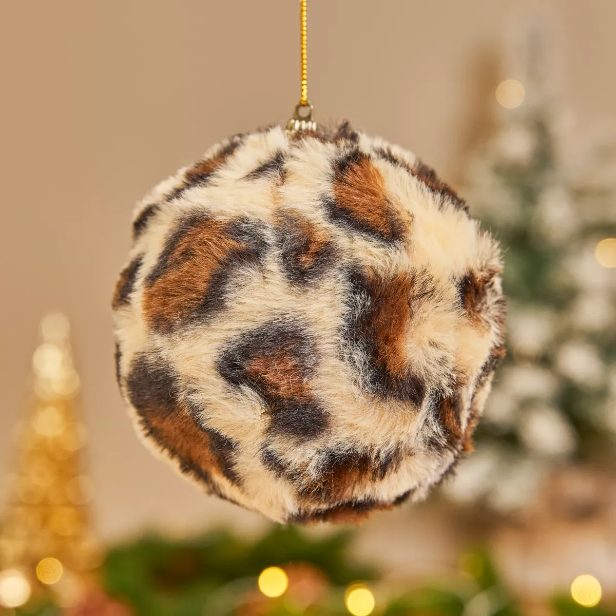 christmasshop Set di 12 palline di Natale di Tartan rosso con decorazione crema e nero