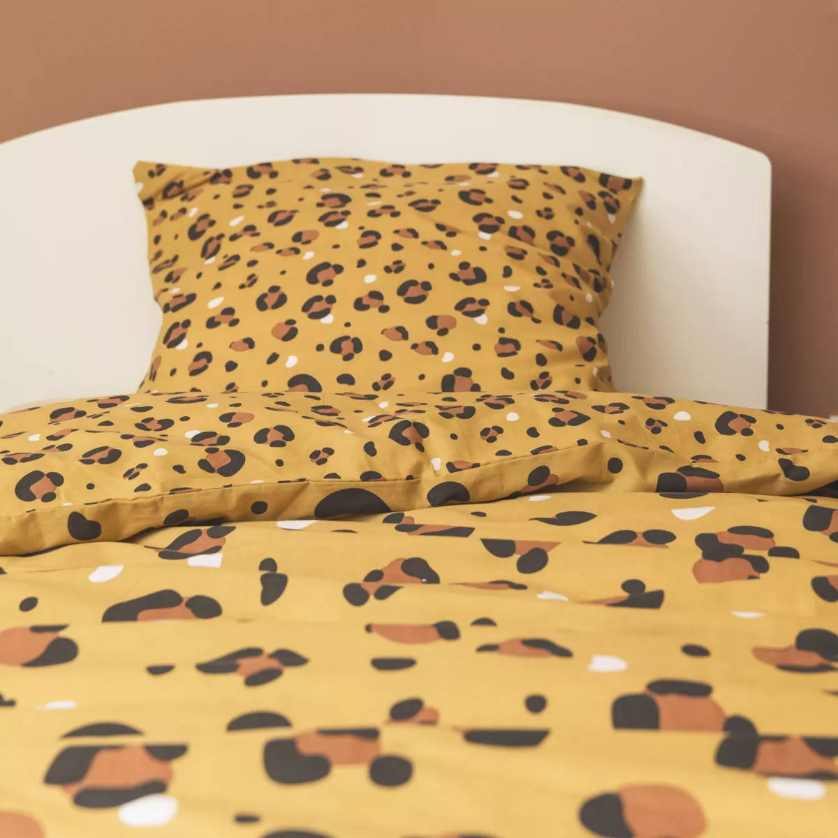 Parure de lit (Housse de couette + 1 Taie d'oreiller) 140 x 200 cm Coton imprimŽ LOLA