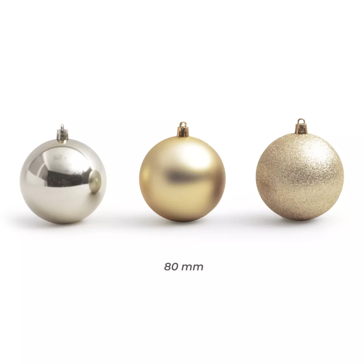 Set van 30 kerstballen (D80 mm) New Alpine parelwit 2