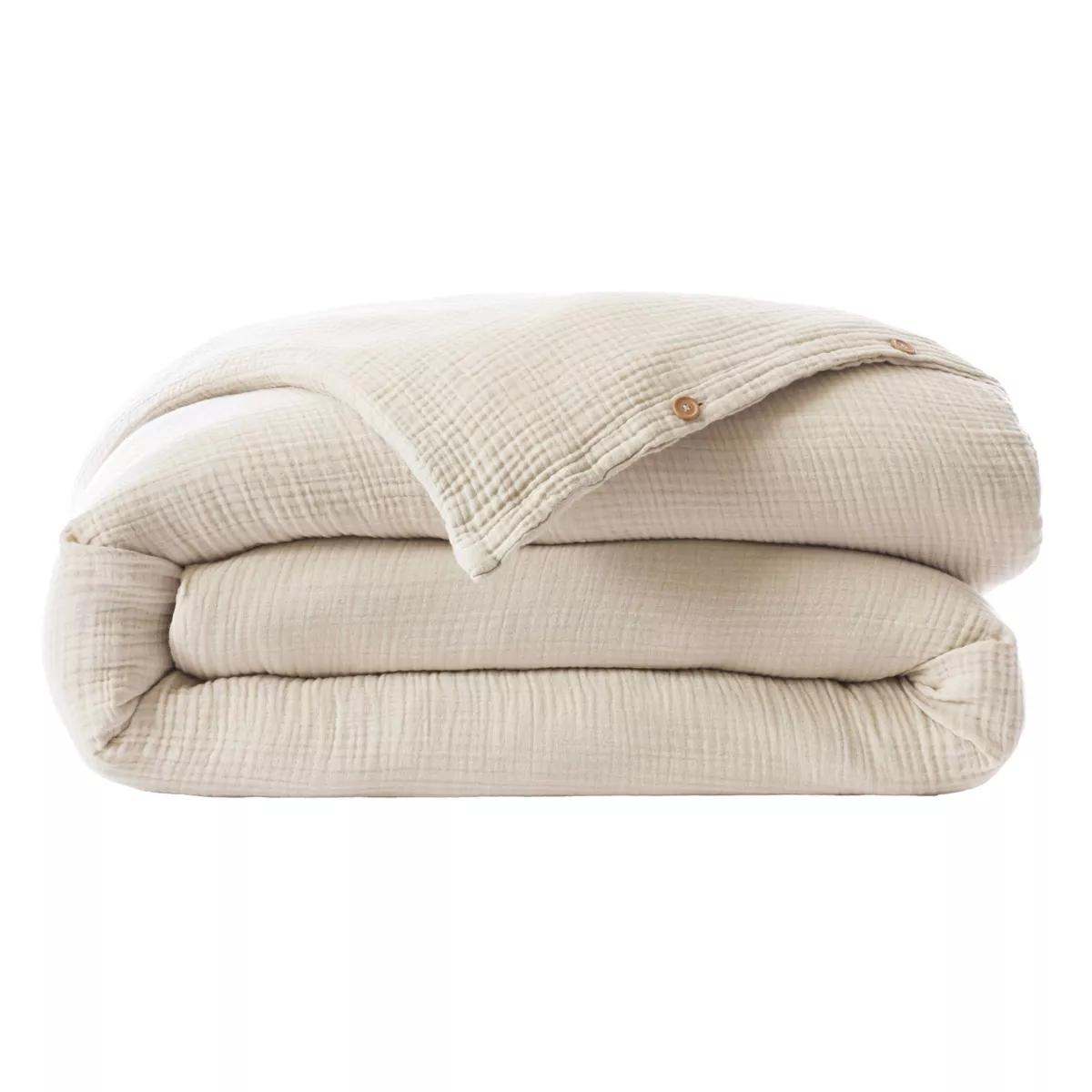 Copripiumino in cotone a quattro strati (260 x 240 cm) Victoria x Gaïa Beige pampa