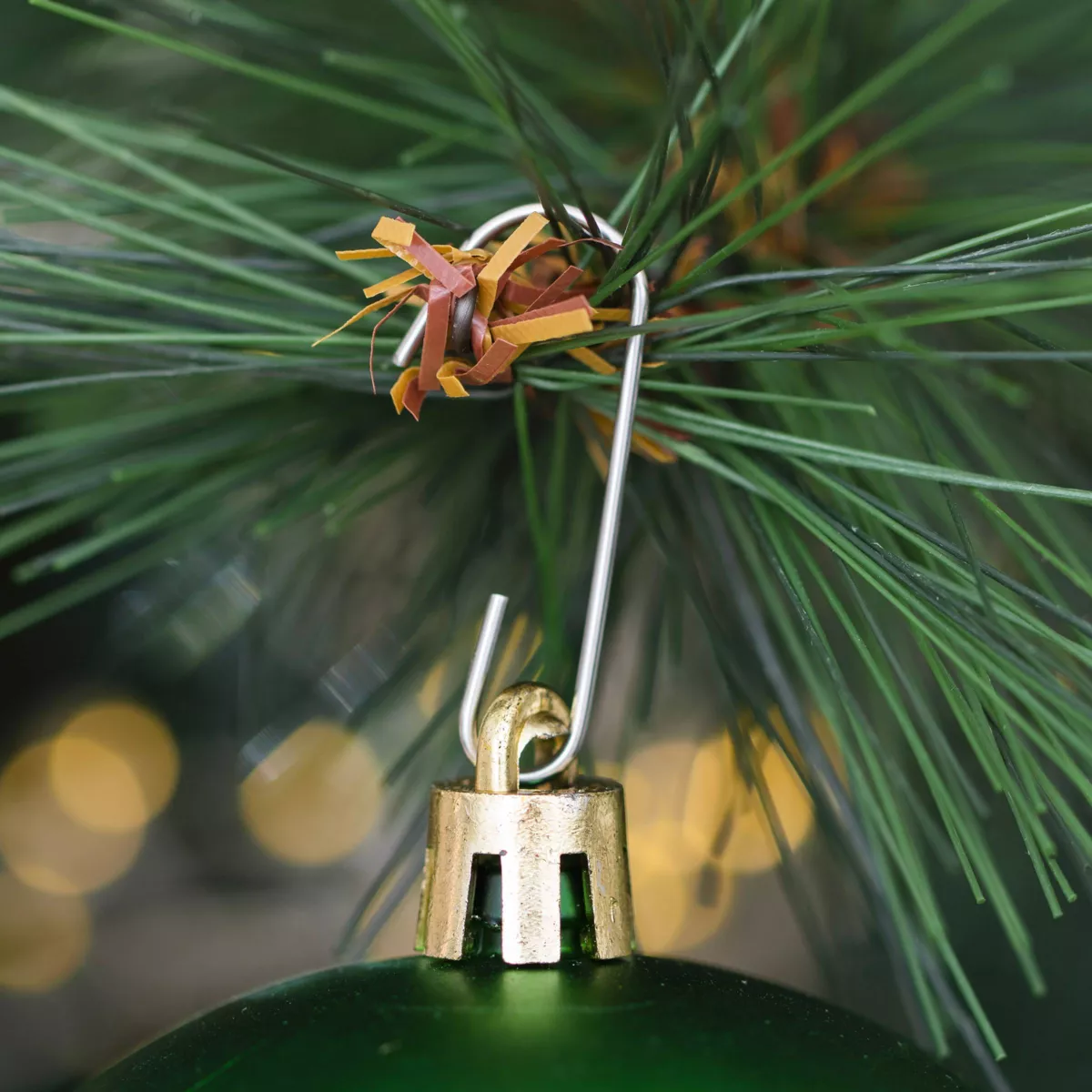 Lot de 20 boules de Noël  assorties New Alpine Vert sapin
