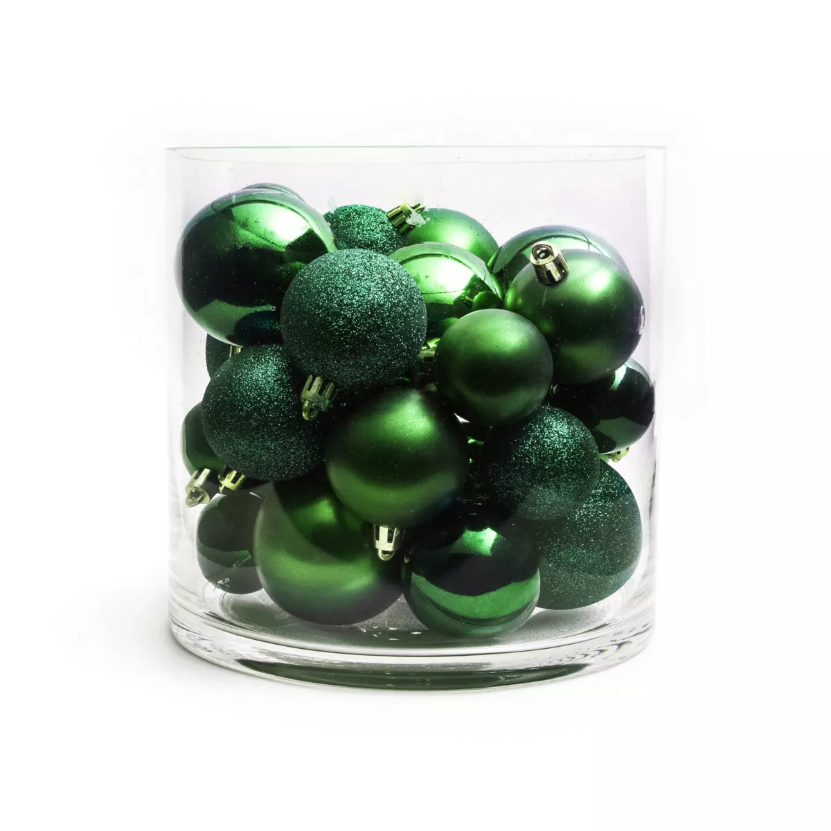 Lot de 30 boules de Noël assorties New Alpine Vert sapin 1