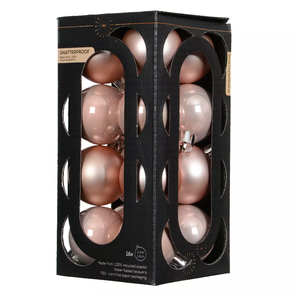 Set di 16 palline di Natale (D40 mm) Aravis Rosa cipria