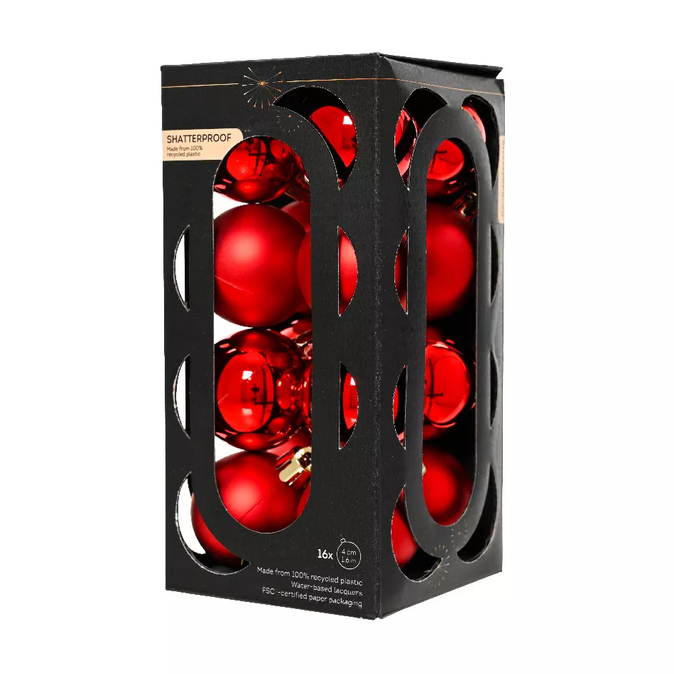Set di 16 palline di Natale (D40 mm) Aravis Rosso