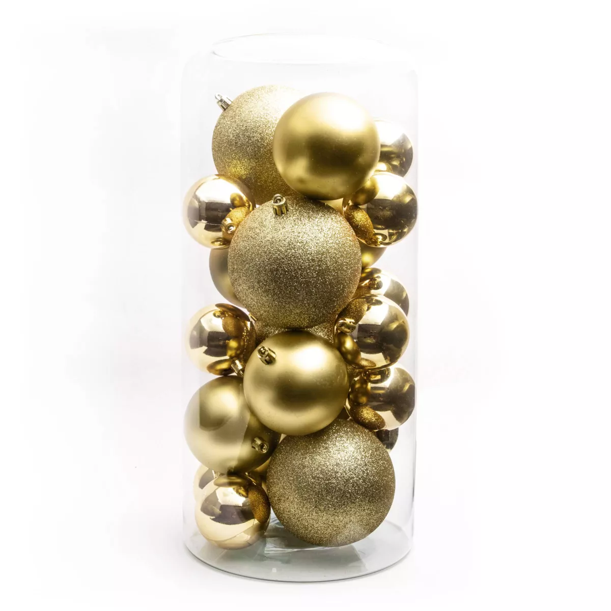 Lot de 20 boules de Noël  assorties New Alpine Or 1