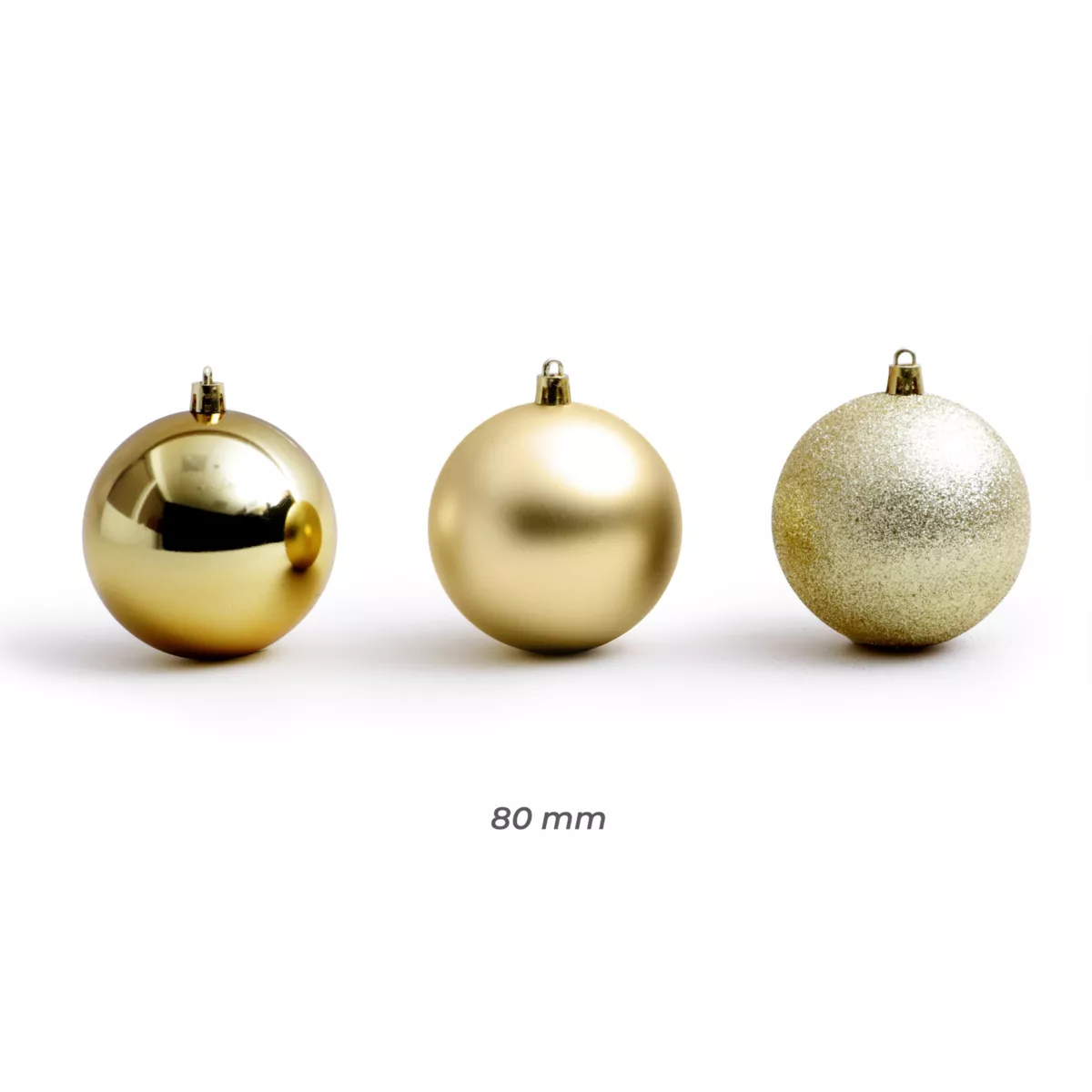 Lot de 30 boules de Noël (D80 mm) New Alpine Or 4