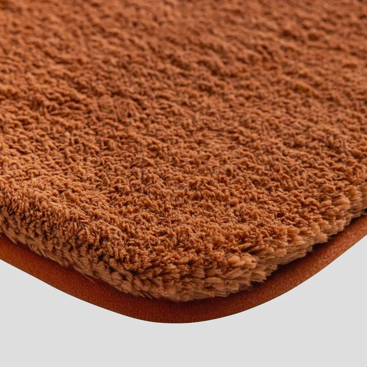 Tapis de Bain (50 x 80 cm) Mael Terracotta, Polycoton Jacquard
