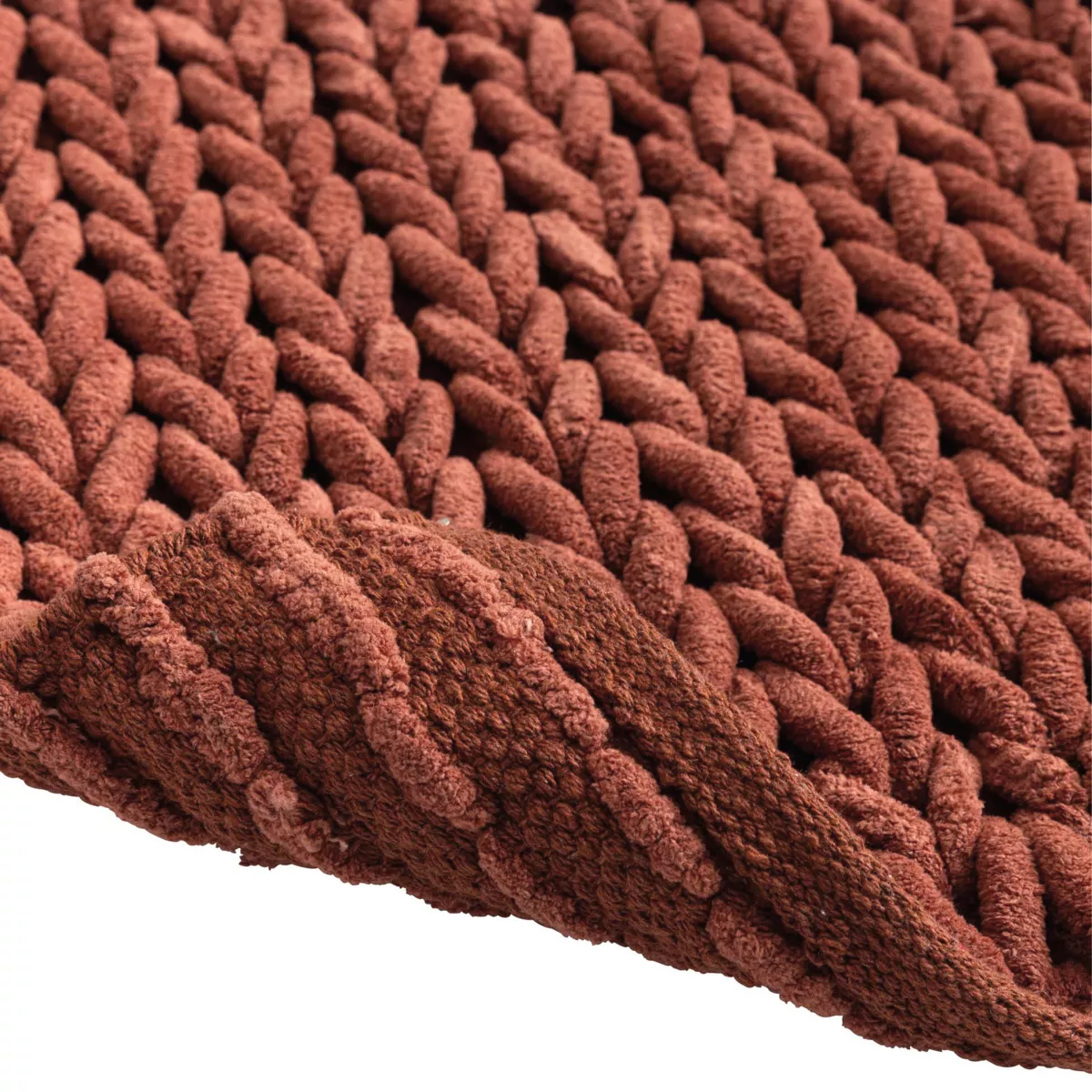 Katoenen badmat (50 x 80 cm) Ariel Terracotta