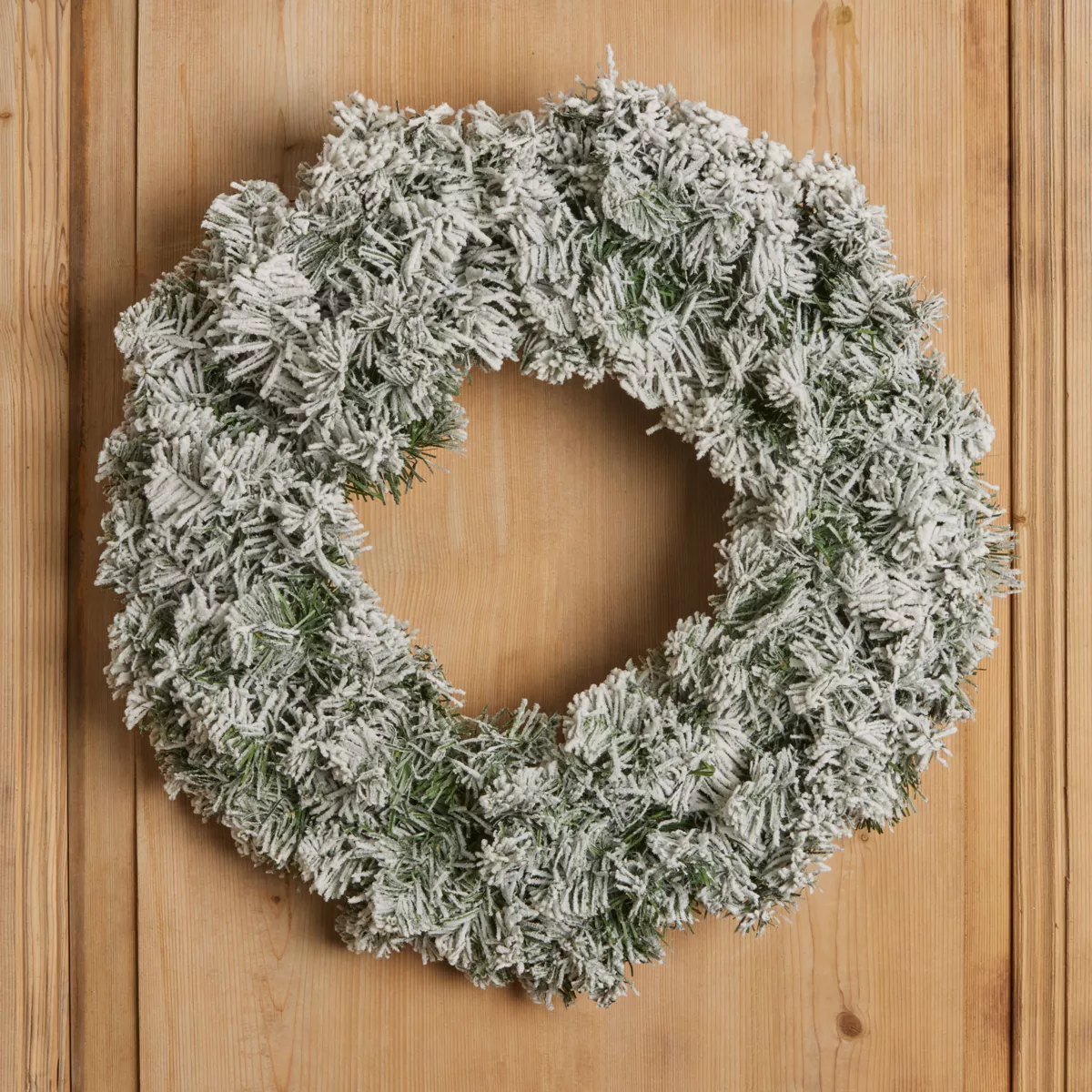 Couronne de Noël (D60 cm) Royal Vert enneigé