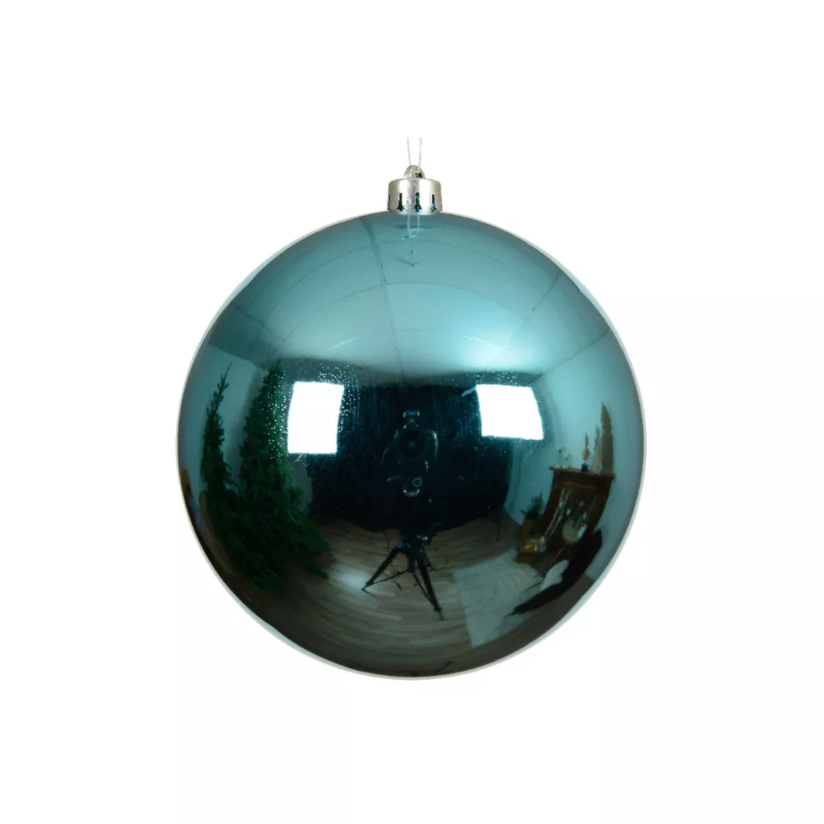 Weihnachtskugel (D140 mm) Alpine Funkelndes Blau